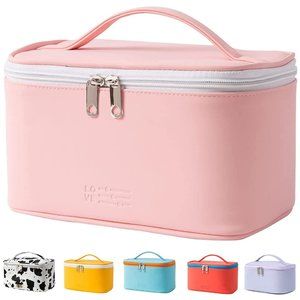 Women Tender Pink Small Cute  Little Pouch Toiletry Makeup Organizer